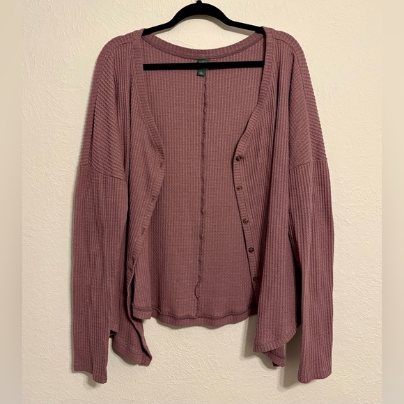 Wild Fable Mauve Knit Cardigan - Picture 1 of 4